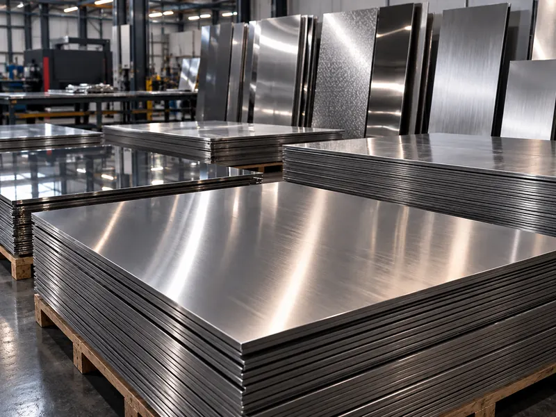 Chapas de aço inox com acabamento escovado